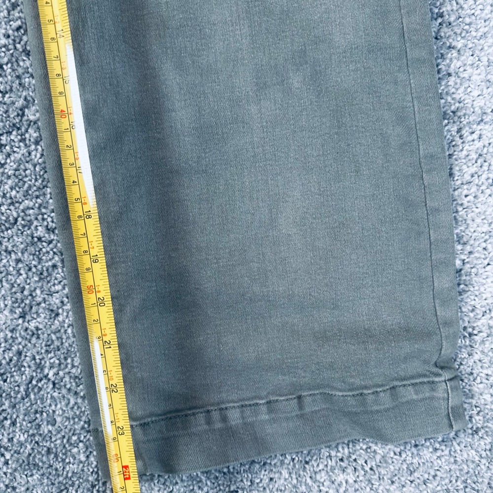 OAT New York Wide Leg Crop Pants Womens 25 High Rise Stretch Earthy Minimalist - Picture 7 of 9